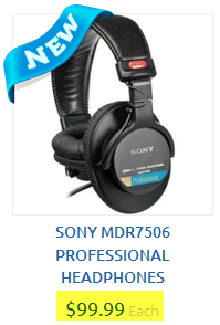 Sony MDR 7506 headphones
