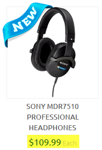 Sony MDR 7510 headphones