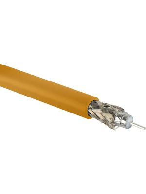 Belden 4505R 12G-SDI 4K Ultra-High-Definition Orange Coax Cable - 20 AWG (1000 FT Roll) 