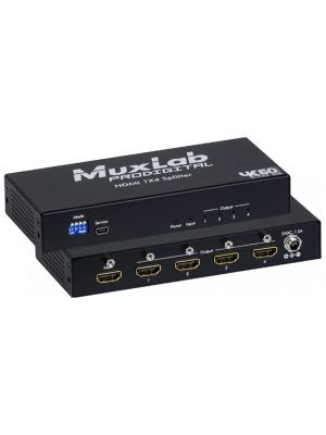 Muxlab 500426 HDMI 1x4 Splitter, 4K/60