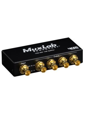 Muxlab 500728 12G-SDI 1X8 Splitter, 4K/60