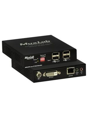 Muxlab 500771-RX KVM DVI over IP PoE Receiver