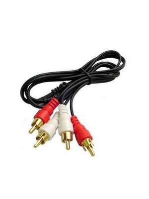 Calrad 55-1011G Gold Plated RCA Male to Male Stereo Cable (6 FT)