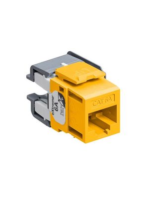 Leviton 6110G-RY6 eXtreme Cat 6A QuickPort Jack, Channel-Rated, Yellow
