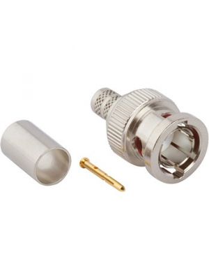 Amphenol 031-70537-12G 75-Ohm 12G Optimized BNC Straight Crimp Plug for Belden 4855R