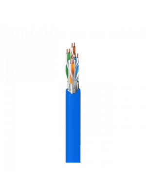Belden 2412FS Category 6+ Enhanced Cable, 23 AWG, 4 Pair, F/UTP, CMR BLUE (1K BOX)