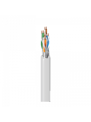 Belden 2412FS Category 6+ Enhanced Cable, 23 AWG, 4 Pair, F/UTP, CMR WHITE (1K REEL)