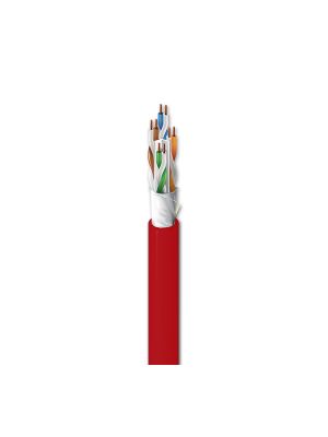 Belden 10GXW13 Category 6A Cable, 4 Pair, U/UTP, CMP, 23 AWG (Red)