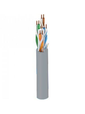 Belden 3613 Category 6+ Premium Cable, 4 Pair, U/UTP, CMP - Plenum, 23 AWG (Gray)