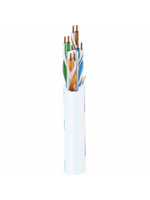 Belden 3613 Category 6+ Premium Cable, 4 Pair, U/UTP, CMP - Plenum, 23 AWG (White)