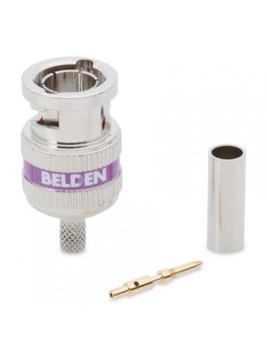 Belden 4855RBUHD3 B50 12 GHz, Mini RG-59, UHD, BNC, 3 piece Crimp Connector (50 Pack)