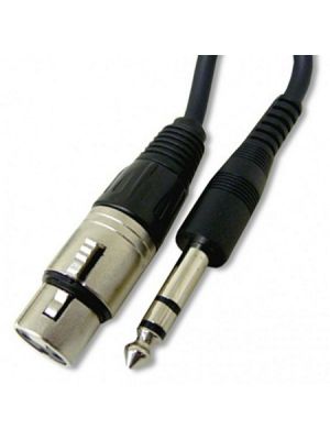 Calrad 10-148-15 Female XLR to 1/4-Inch Stereo Plug Cable (15 FT)