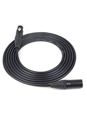 Canare EC010F Star Quad Black XLR M/F Microphone Cable (10 FT)