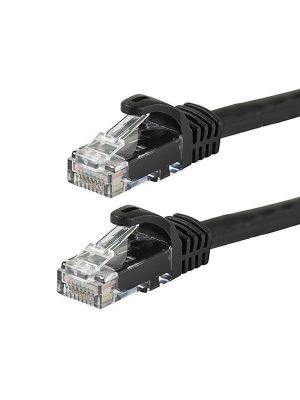PacPro Cat6a UTP Black Patch Cord (25 FT)