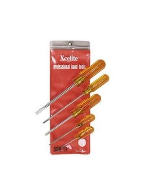 Xcelite SDR11 5-Piece Round Blade Screwdriver Set