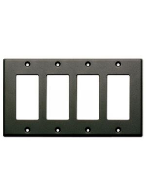 Radio Design Labs CP-4B Black Quadruple Gang Wall Plate