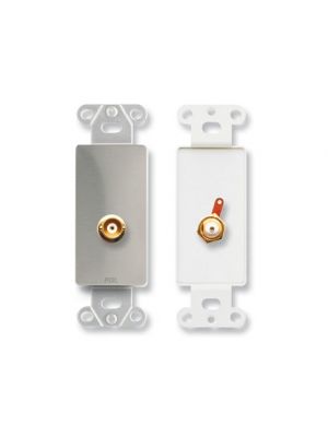 Radio Design Labs DS-BNC BNC Jack on Decora® Stainless Steel Wall Plate