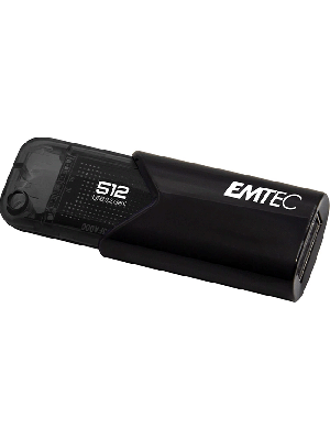 EMTEC ECMMD512GB113 B110 Click Easy 3.2 512GB Flash Drive (Black)