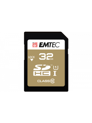 EMTEC ECMSD32GHC10GP SD UHS-I U1 Elite Gold 32GB SD Card