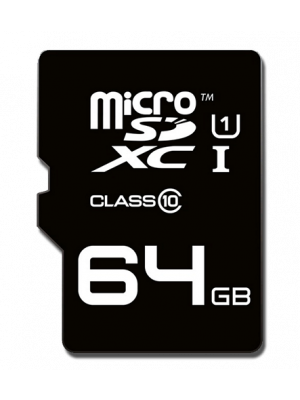 EMTEC SDXC Class10 microSD Memory Card w/Adapter (64GB)