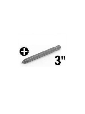 Eazypower 73342 3 inch Phillips 1/4 Hex Drive Screwdriver Bits (2 Pack)
