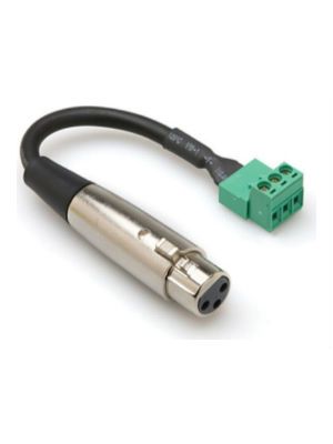 Hosa PHX-106F Low-voltage XLR Female to Phoenix Audio Adapter (6 inch)