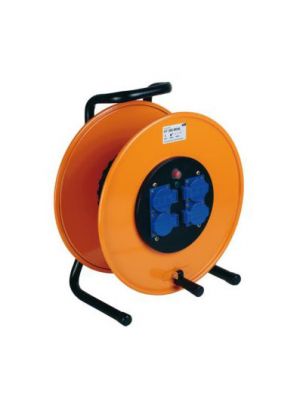 Schill Reels HT380.MD4 Orange Cable Reel with 4 Electrical Outlets