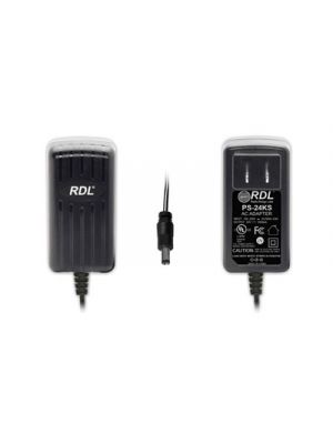 Radio Design Labs PS-24KS 24 Vdc Switching Power Supply, North American AC Plug, 1a, DC Plug