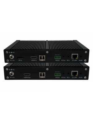 TechLogix TL-IPFO-KIT HDMI/Disp Port Control & Ethernet over Two Fiber Optic Cable Extender Set