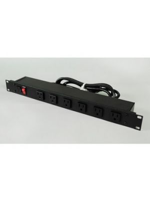 Wiremold by Legrand J60B0B-90 6 Outlet Rack Mounted Power Strip