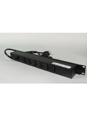 Wiremold by Legrand J06B0B 6 Rear Outlet Rackmout Power Strip