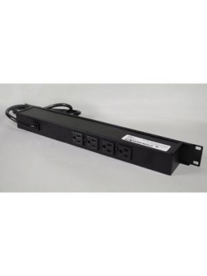 Wiremold by Legrand J24B0B 2 Front, 4 Rear Outlets Rackmount Power Strip