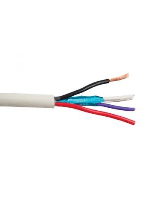 SCP LUTRON-QS-P 2C/16 STR + 2C/22 STR Shielded w/ Drain Plenum Control Cable (500 FT Roll) 