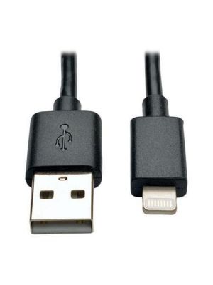 Tripp Lite M100-10N-BK USB Sync / Charge Cable with Lightning Connector - Black (10 IN)