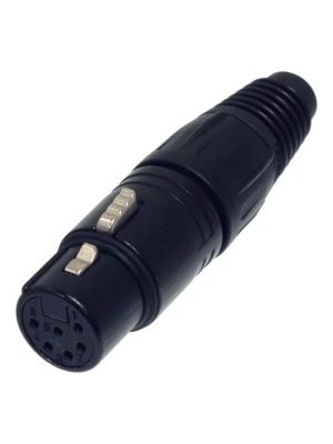 Neutrik NC6FX-B XLR Female Cable Connector (Black)