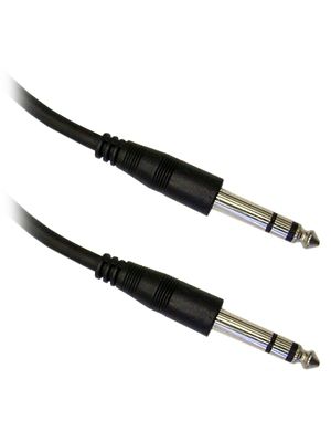 NoShorts 1/4 Inch Stereo Male Quad Audio Cable - 24 AWG (3FT) 