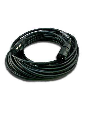 NoShorts Star Quad Black XLR Microphone Cable (15 FT)