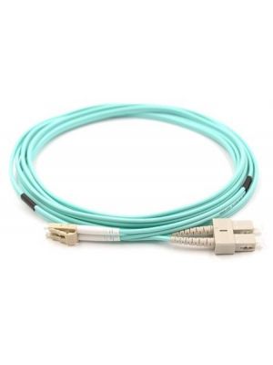PacPro G-DLC-DSC-5M-1M 50/125 Duplex 10GB OM3 Aqua LC-SC Patch Cable (1M)