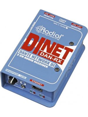 Radial Engineering DiNET DAN-RX 2-Channel Dante Network Receiver