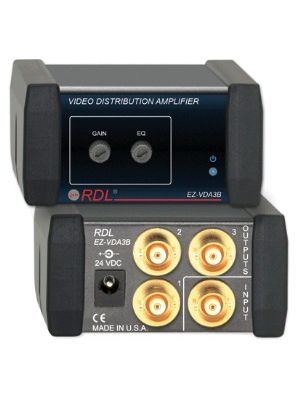Radio Design Labs EZ-VDA3B Video Distribution Amplifier - 1x3 BNC NTSC/PAL