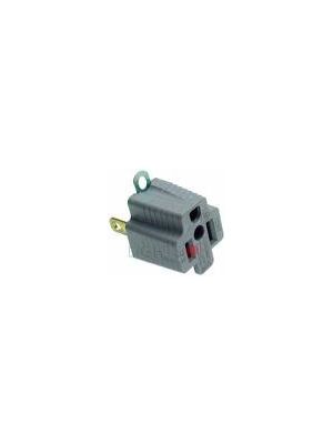 Spring Action 419GY AC Cable Adapter with Ground - Gray