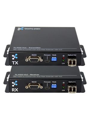 TechLogix TL-FO2-VLC-MM HDMI 2.0 & Control over Two Fiber Optic Cable Extender Set