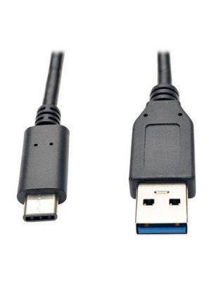 Tripp Lite U428-003-G2 USB 3.1 Gen 2 (10 Gbps) Cable, USB Type-C (USB-C) to USB-A (M/M) (3 FT)