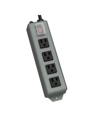 Waber by Tripp Lite UL603CB6 4-Outlet Industrial Power Strip w/ Locking Switch Cover (6 FT)