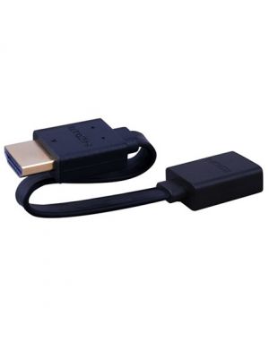 Vanco 233216X Super Flex Flat HDMIÂ® High Speed Male to Female Cable with Ethernet (6 IN)