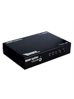 Vanco 280702  HDMI 1x2 Splitter w/ IR Control 3D Ready 