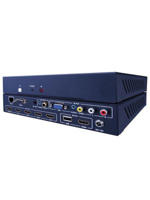 Vanco EVSP14VW Evolution 1×4 Multi-Format Video Wall Processor with HDMI Loop-out