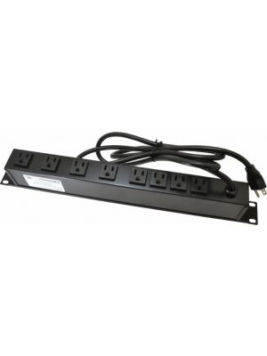Wiremold by Legrand J08B0B 8 Rear Outlet Rackmount Power Strip