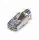 Platinum Tools 100027C ezEX™48 Shielded, External Ground, CAT6A Connector (25 Pack / Clamshell)
