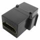 Calrad 28-166K-BK Black HDMI Feed Thru Keystone Insert